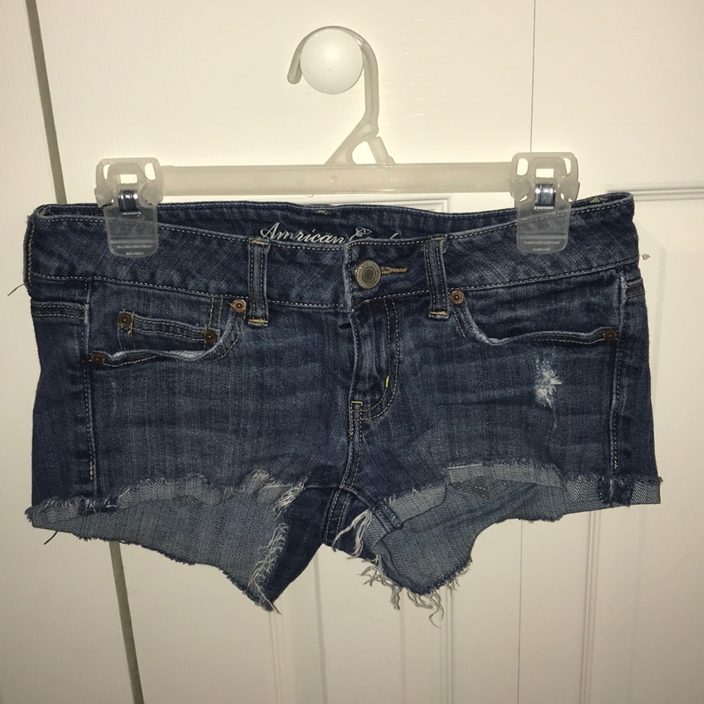 Jean stretch shorts